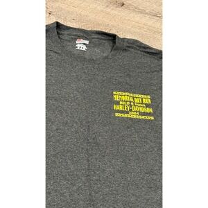 Harley Davidson Mens XL T Shirt Memorial Day Run Hilo Kona 2004 Graphic Tee Gray